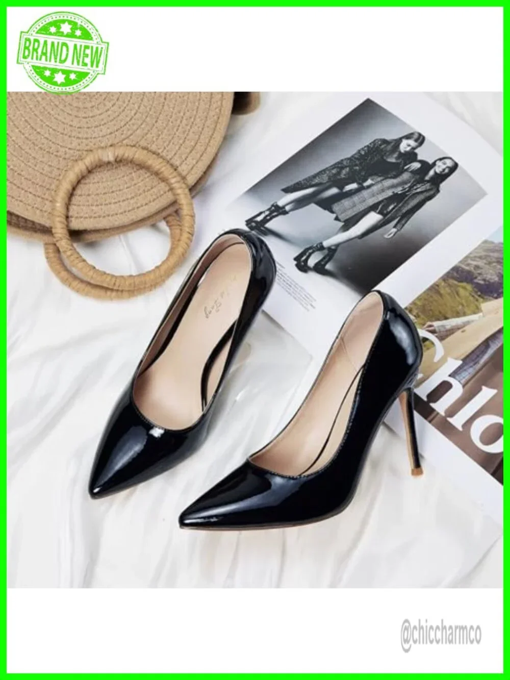 Classic Closed Pointed Toe Stiletto 4inch Heel Pump Shoes for Office Wedding